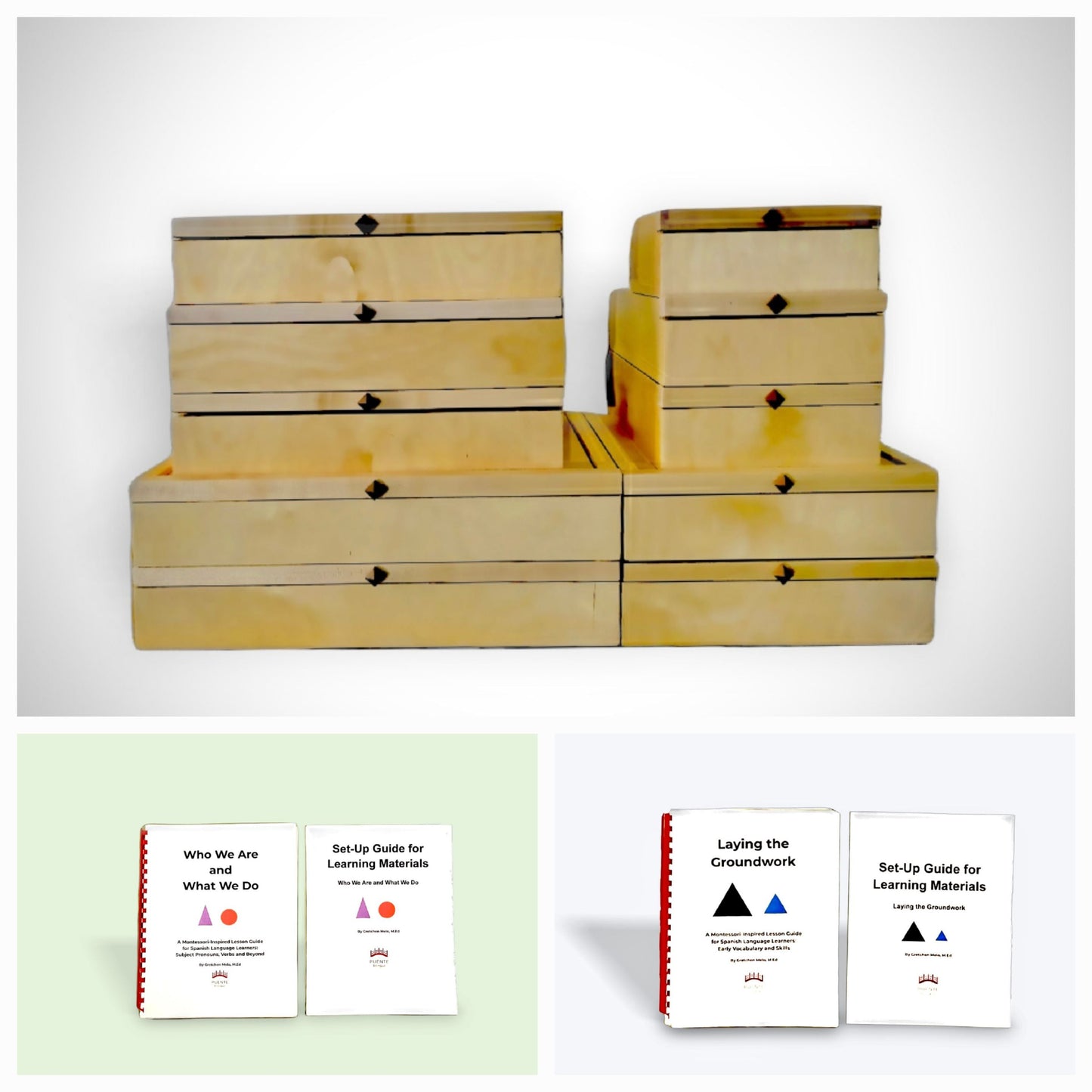 Bundled set of Elementary Montessori Spanish Curriculum - Laying the Groundwork and Who We are and What We Do - STANDARD