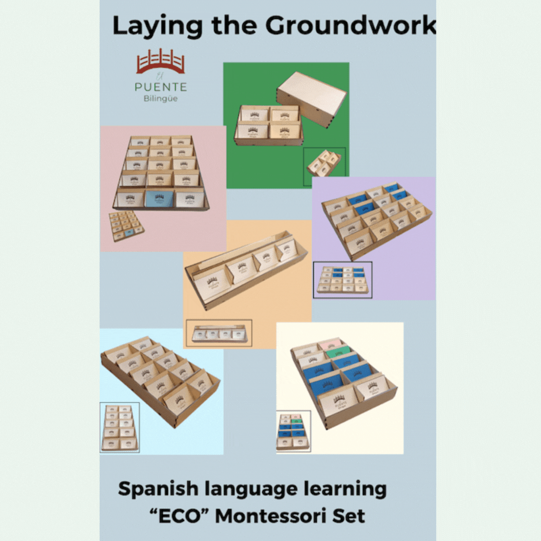 Laying the Groundwork Beginner Spanish Montessori Materials - Eco Option