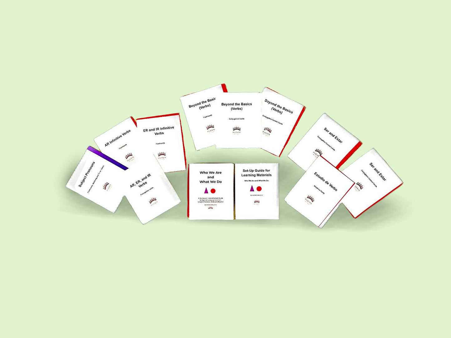 Who We Are and What We Do -DELUXE- Montessori-Inspired Spanish World Language - Verbs and Pronouns for Elementary and Middle School Students