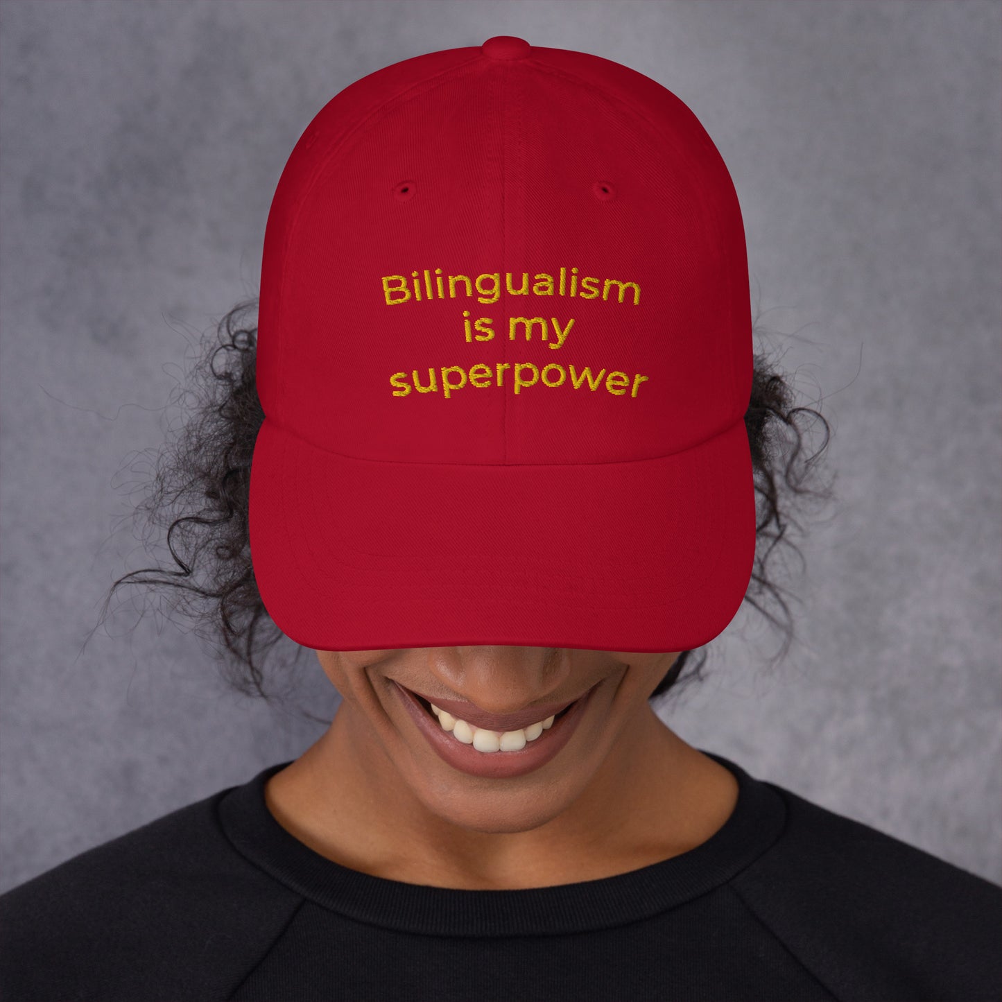 Bilingualism is my Superpower "Dad hat"