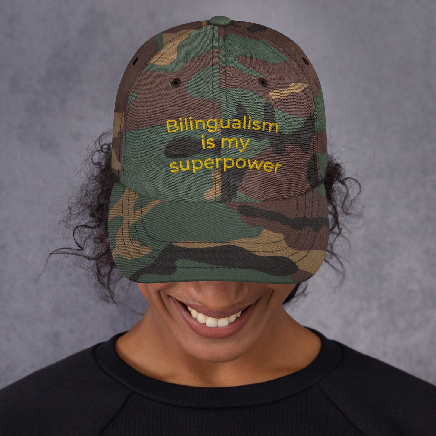 Bilingualism is my Superpower "Dad hat"