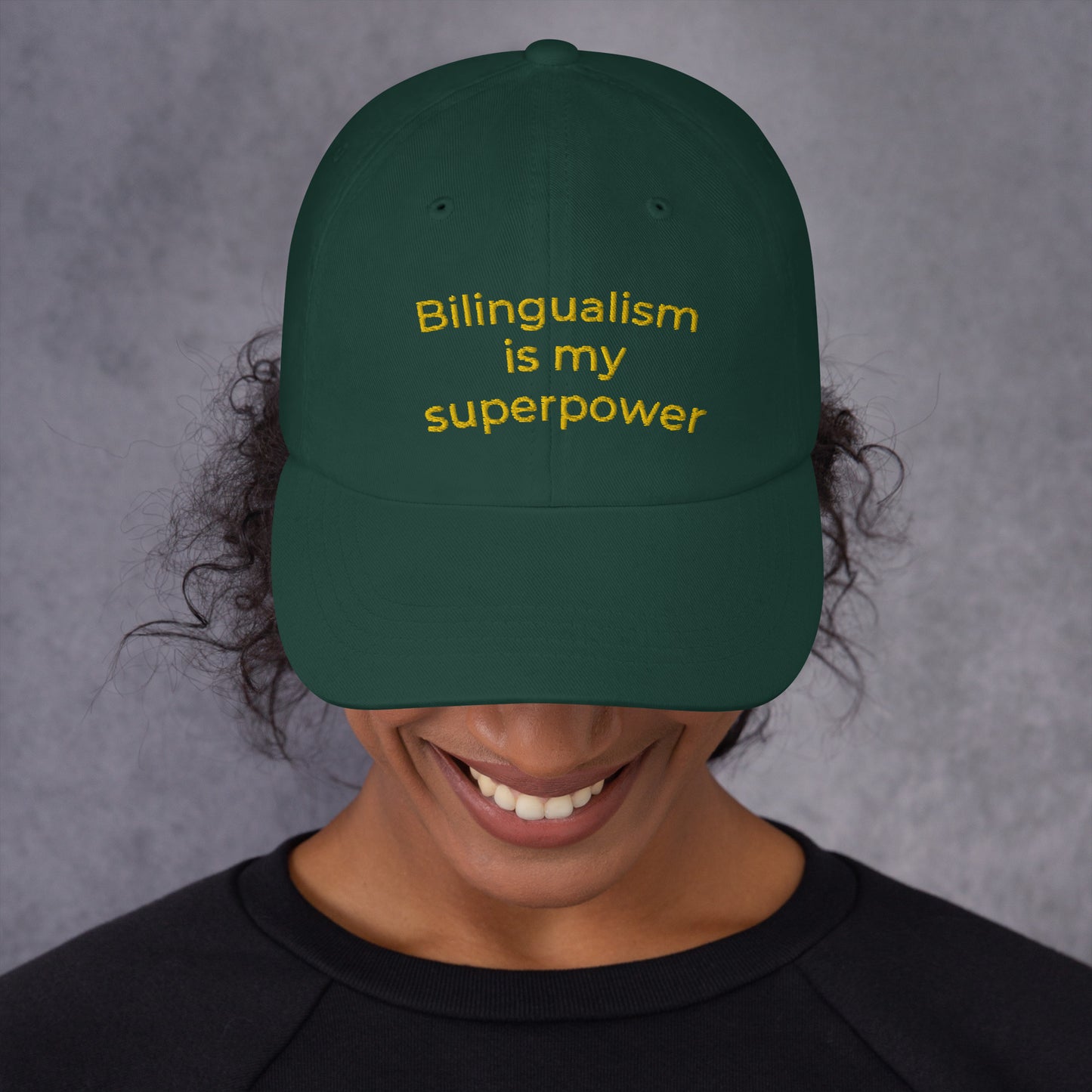 Bilingualism is my Superpower "Dad hat"